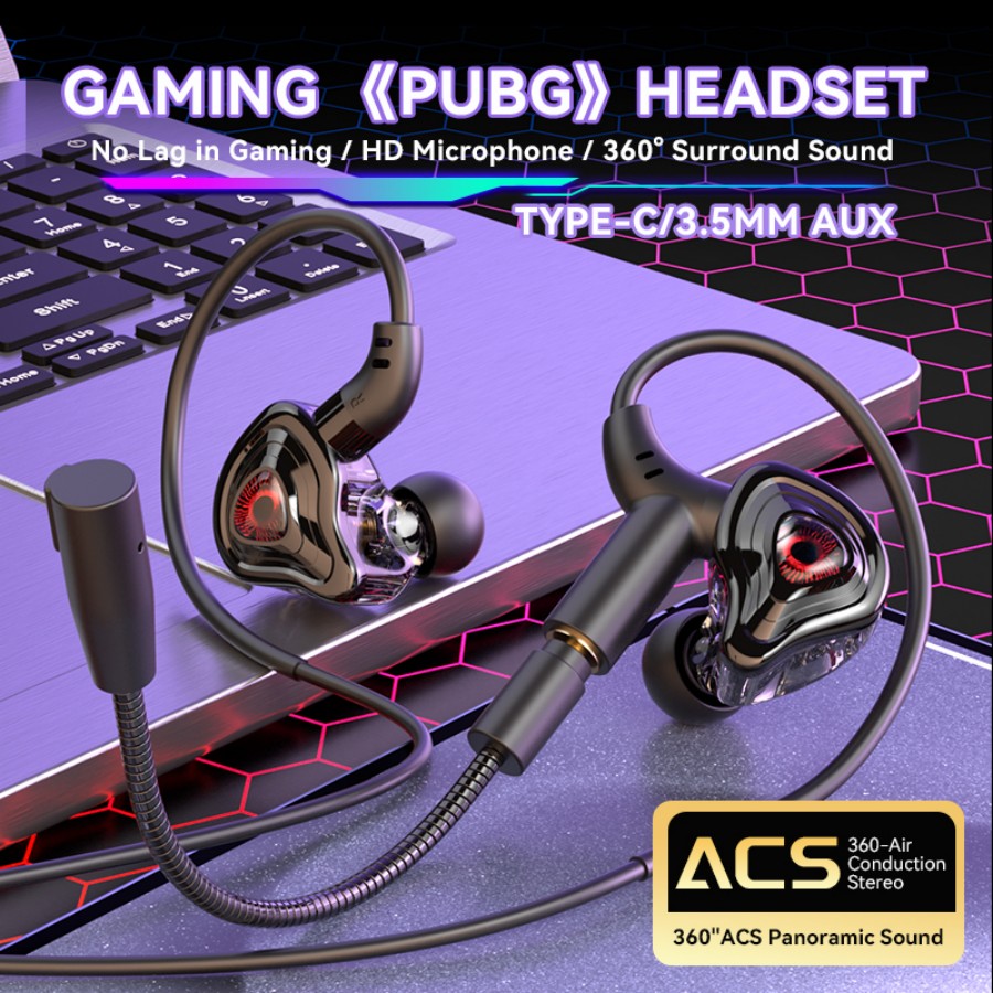 Esports Gaming Monitor - Auriculares para juegos de eSports con