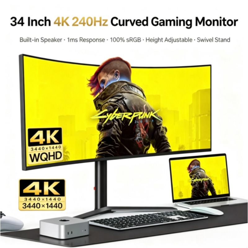 Monitor curvo para juegos de 3 - Esports Gaming Monitor reseña y precio