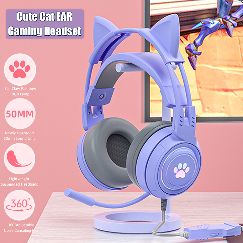 Auriculares con orejas de gato - Esports Gaming Monitor reseña y precio